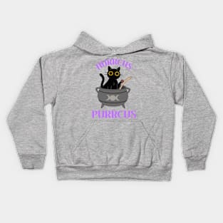 Hocus Pocus Hurrcus Purrcus Kids Hoodie